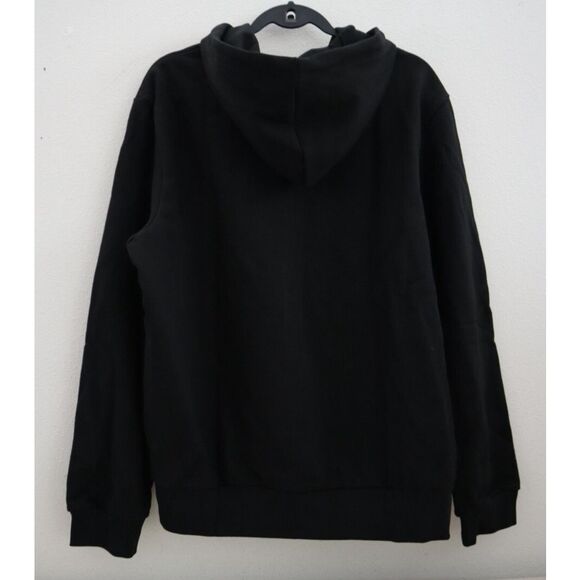 Lacoste Men's Sz XL Black Classic Fit Crocodile Logo Full Zip Hoodie Jacket - Picture 2 of 13